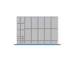 Bott Cubio drawer cabinet plastic box kit A 1050x750x75mmH 1050mmW x 750mmD 43020478.** 
